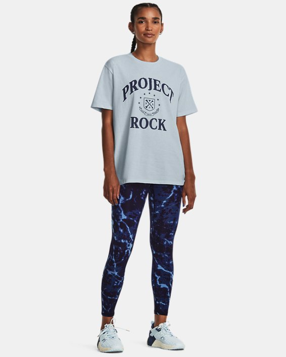 Women's Project Rock Campus Heavyweight T-Shirt in Blue image number 2
